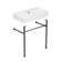 Turner 30" W x 16" D x 35" H Ceramic Rectangular Console Bathroom Sink with Overflow