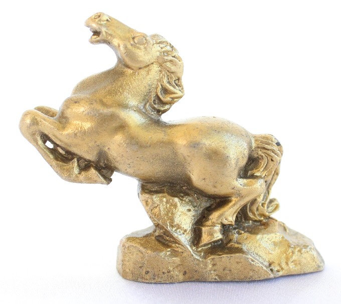 Figurine cheval en métal archimbald