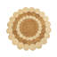 Tapis rond en jute deux tons