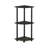 3-Tier 30" Wooden Round Corner Shelf for Living Room, Office-1377151079