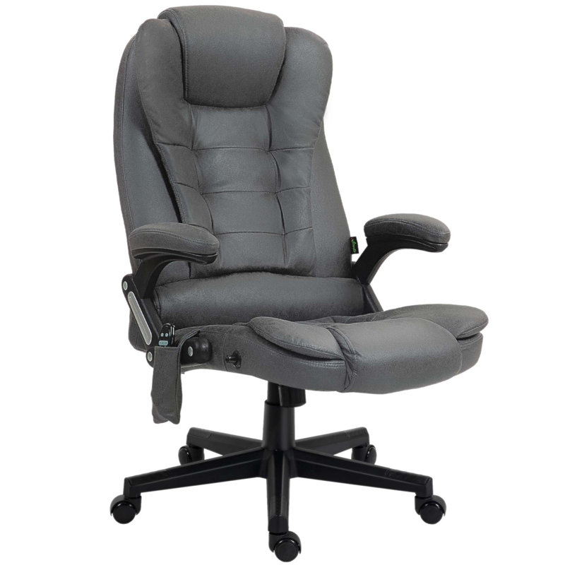 Chaise de bureau Milenja, Dark Grey Microfiber