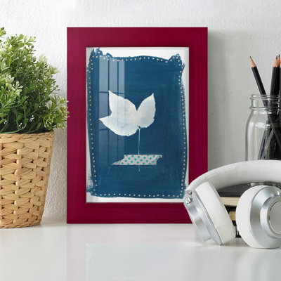 Impression sur cadre simple Cyanorphe Pressed Leaves II