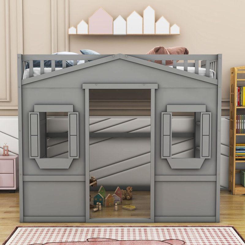 Barneston Loft Bed by Harper Orchard, Gray, Full