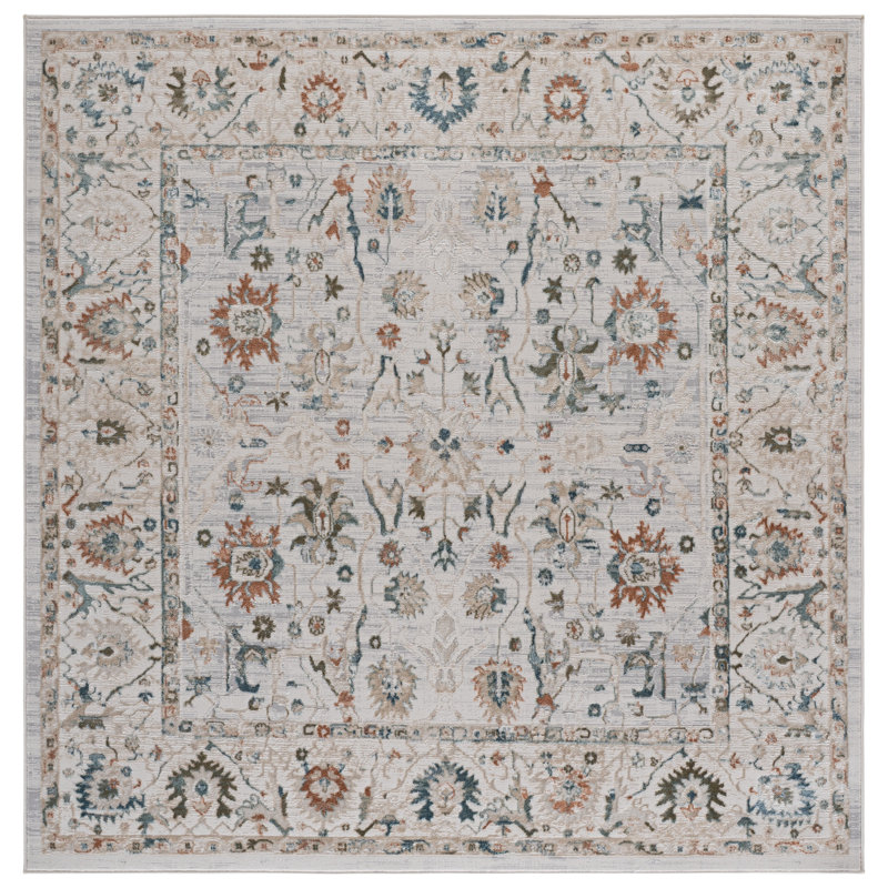 Maven Performance Oriental Indoor Rug, Square 6'7"