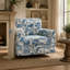 Floral Upholstery Degree Rotation Single Sofa Chair for Living Room, Bedroom, Office