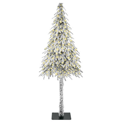 vidaXL Christmas Tree with 300 LEDs White PE and Steel