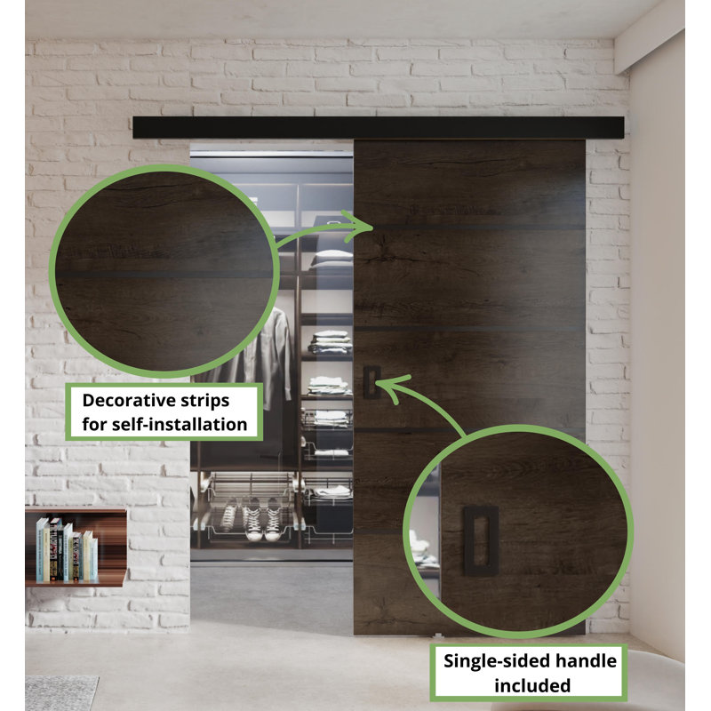 DOOR WERDI 1, Dark Ash, 102cm x 205cm
