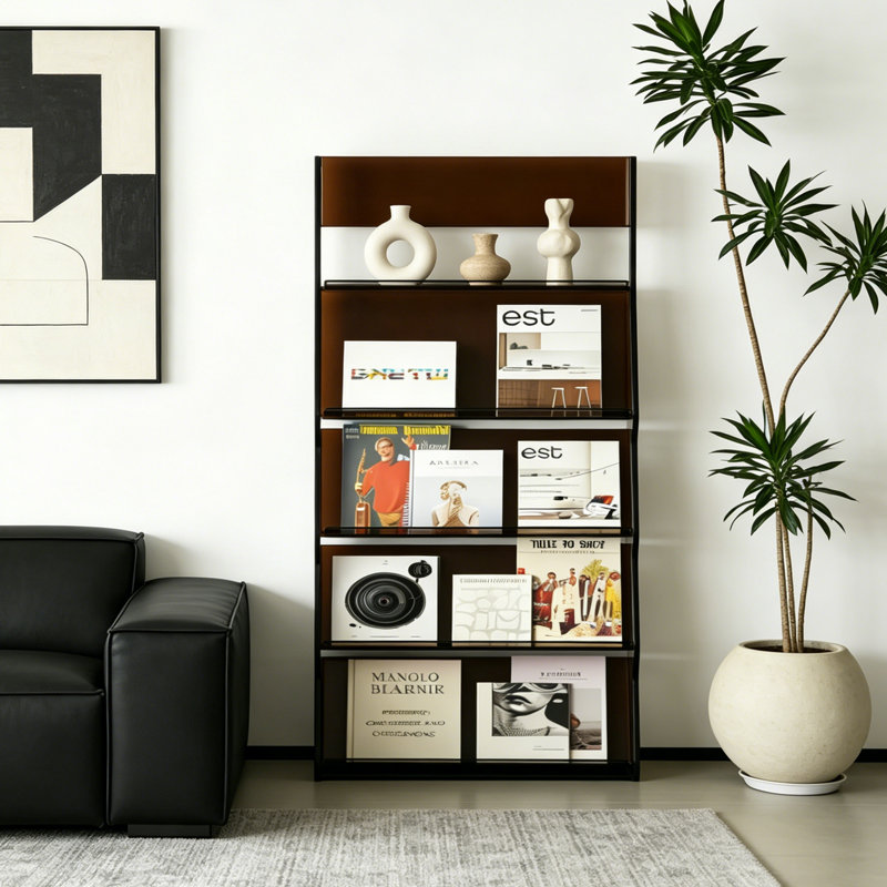 Bibliothèque à magazines en acrylique, Tan