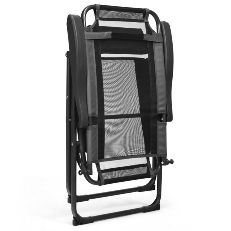 4 chaises de patio inclinables et réglables pour le patio
