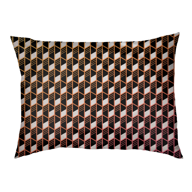 Coussin pour chien Byrge, Grand (l 42,5 po x P 32,5 po x H 14 po), Dégradé coucher de soleil