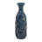 Renick Ceramic Faceted Decorative Teal Vase with Gold Accents-24388391