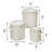 Fabric Dining Plates Storage with Felt Dividers Included