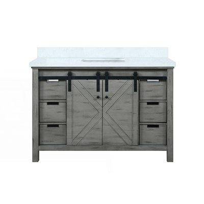 48 In. W X 22 In. D Bath Vanity With Cultured Marble Countertop