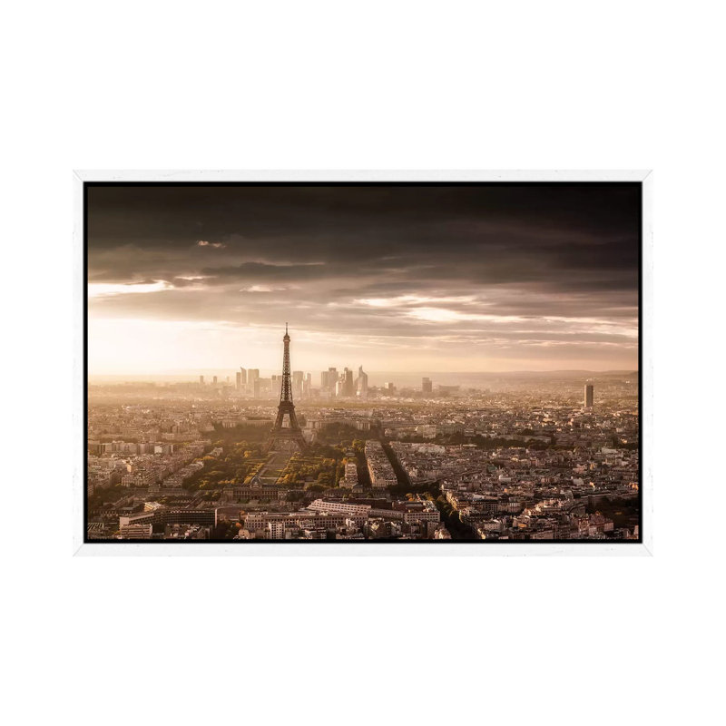 Paris Magnificence by Jaco Marx - Print on Canvas, White Floater Framed, 66.04cm H x 101.6cm W x 3.81cm D