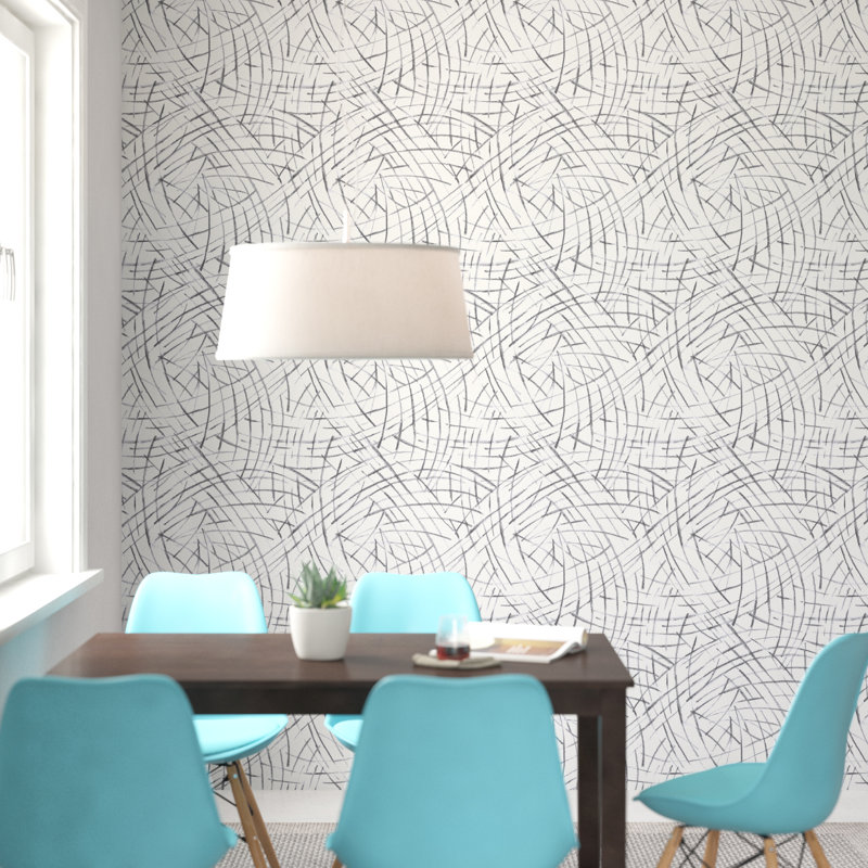 Ames Peel & Stick Vinyl Abstract Wallpaper Roll
