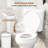 Two-Piece Round Toilet Standard Toilet with 17.5" ADA Comfort Chair Height Seat