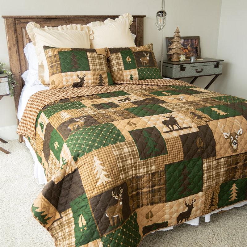 Kaylan Patchwork Quilt, Twin Quilt + 1 Sham