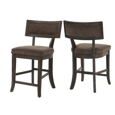 De 2 chaises de salle à manger, avec 2 superbes chaises en tissu d'ameublement, somptueux rembourrage en textile
