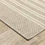 Tapis intérieur / extérieur beige / ivoire à fines rayures Tavraj-655763373