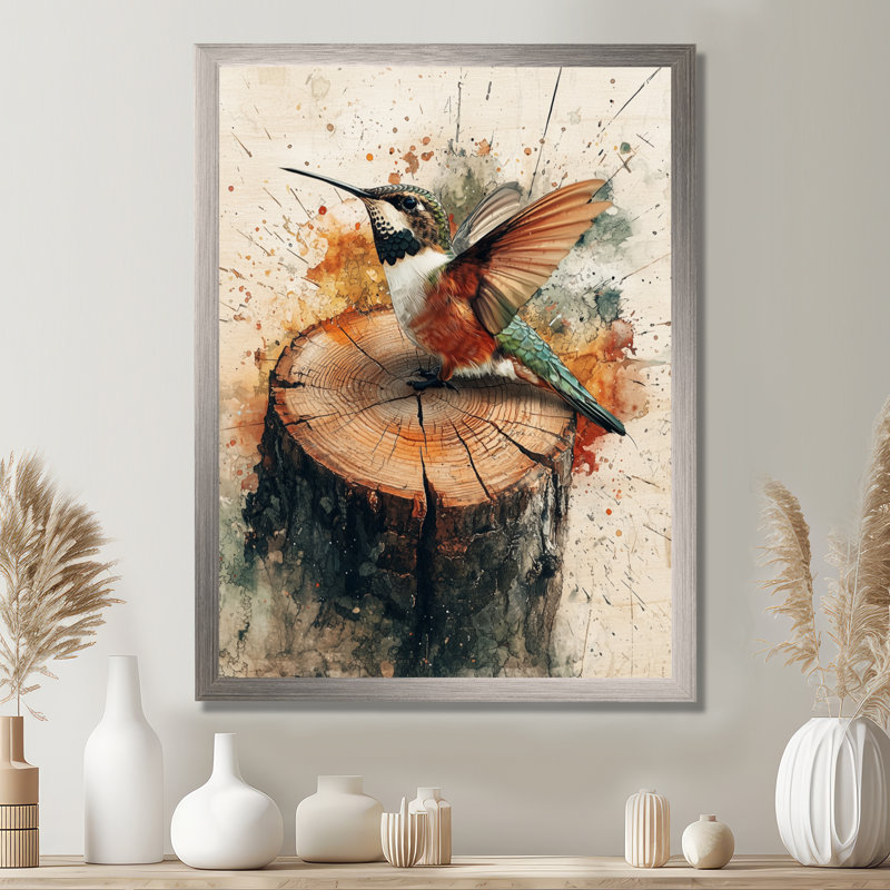 Giano - animaux, reproduction d'art sur toile, H 32 po x l 16 po, Picture Framed, Argent argent