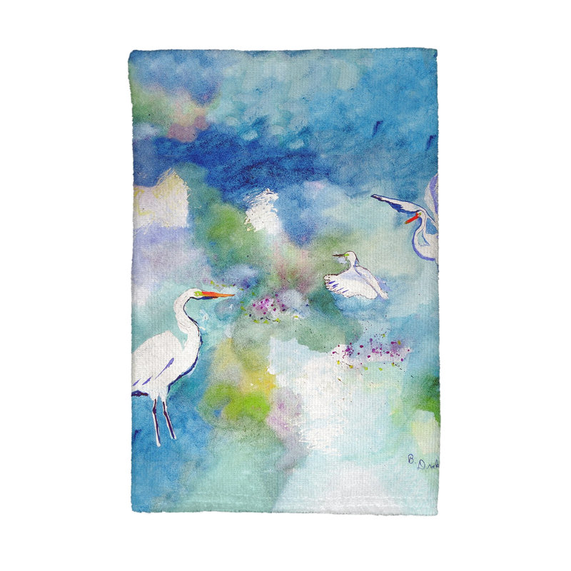 Débarbouillette Three Egrets