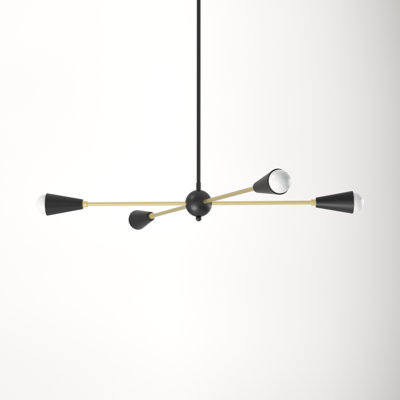 Monroe 4 - Light Dimmable Sputnik Geometric Chandelier