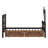 Metal Twin Platform Bed with Two Storage Drawers and Rotatable TV Stand-93308827