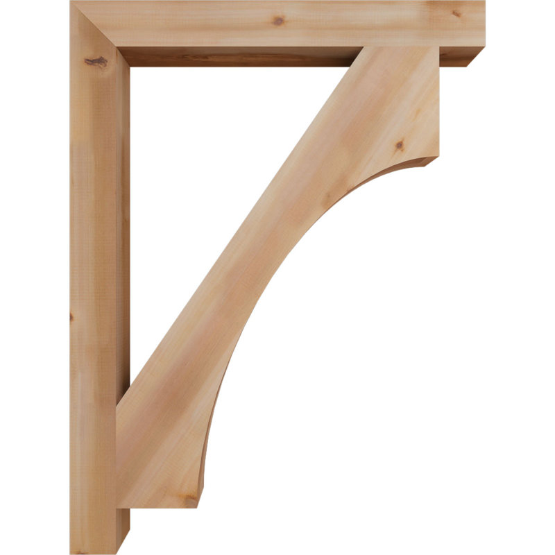 Support Westlake Block, Cèdre rouge de l'Ouest (lisse), H 48 po x l 3,5 po x P 36 po