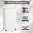 Laundry Hamper with Wheels and Lid, 26 Gallon Rolling Clothes Basket with Bamboo Handle for Bedroom, Bathroom, Dorm and Laundry Room-114660135
