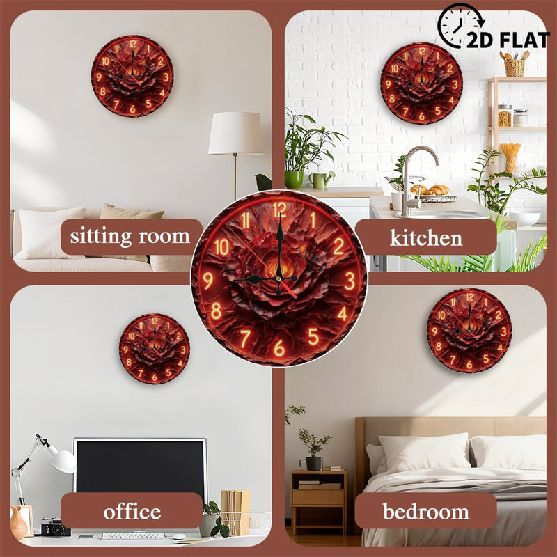 Horloge en fusion, chiffres lumineux