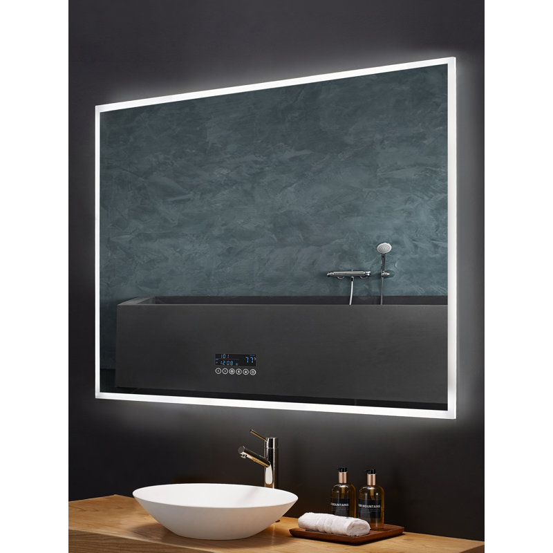 Immersion 48" x 40" Frameless LED Vanity Mirror with Bluetooth and Defogger