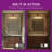 Inlight  Gold Bathroom Vanity Light, Clear Ribbed Glass Shade, Bulb Not Included-218982471