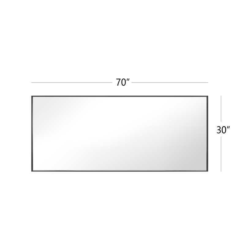 Mckaylin Balhar Rectangle Metal Framed Full Length Mirror, 30" x 70"