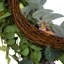 Silk and Rattan 45 cm Artificial Wreath