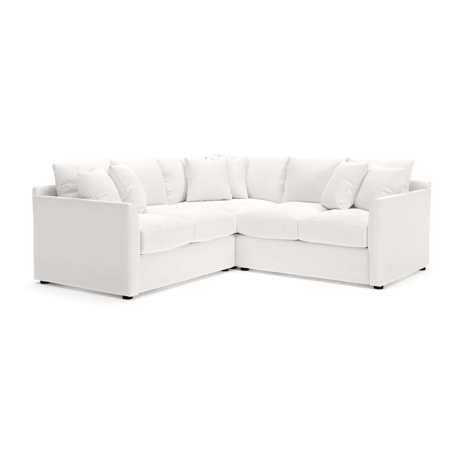 Cecelia Upholstered L-Sectional, Left Hand Facing, Drusky Moonglow Sustain® Basketweave
