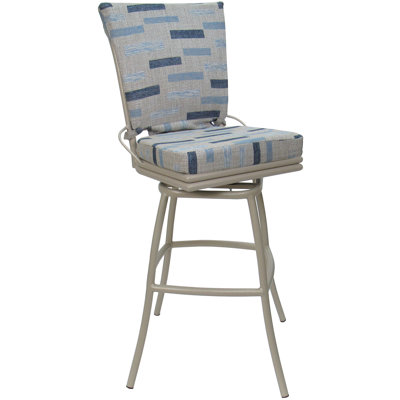 Block Weave Blue Beige