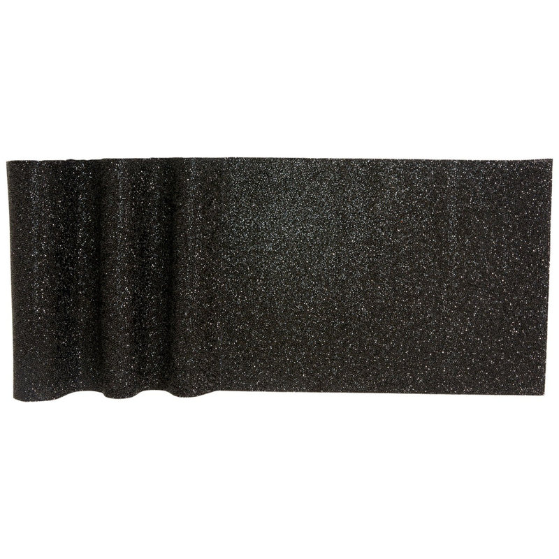 Sparkles Home Luminous Table Runner | Rhinestones | Non-Slip Backing | Multiple Sizes Available, 36" x 13", Black