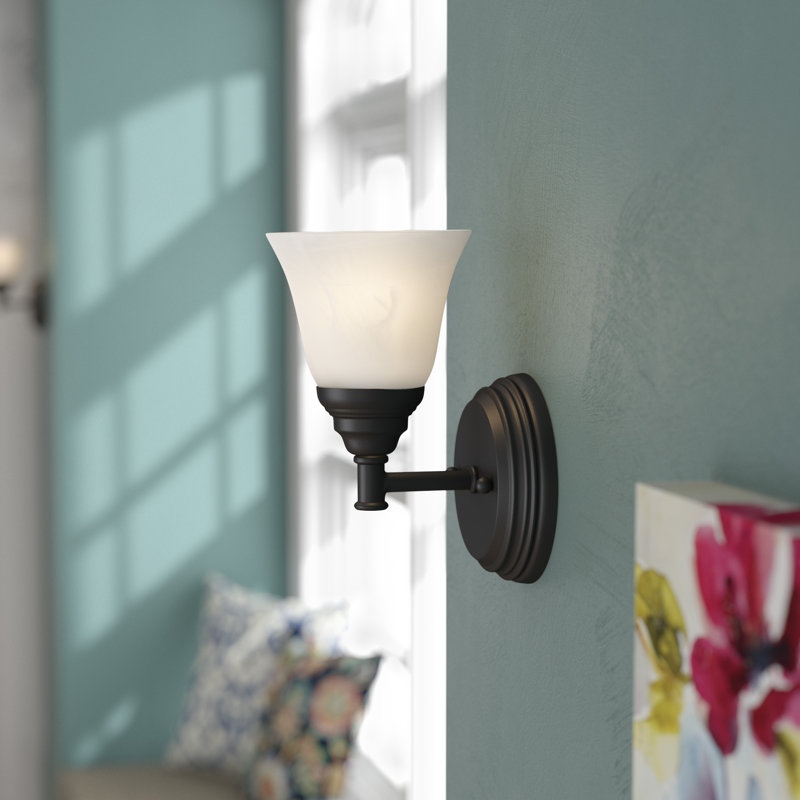 Clayten Steel Armed Sconce, Oil Rubbed Bronze