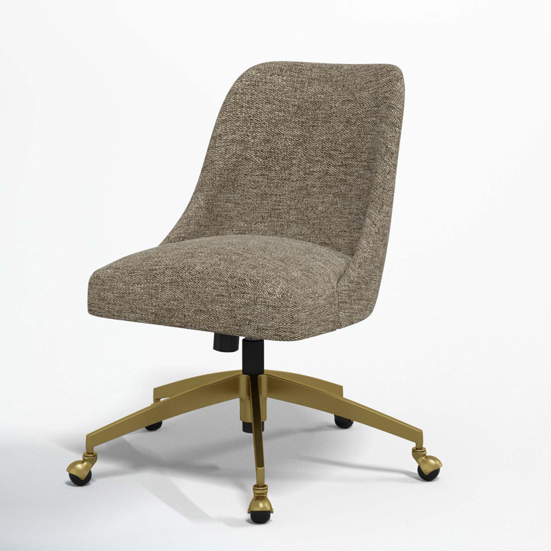Chaise de bureau Tamieka, Milsap Granite Sustain® Tweed