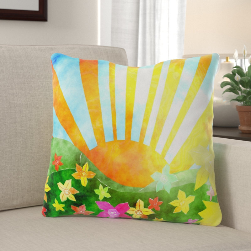 Housse et insert de coussin carré Elgin, Intérieur, Microsuède