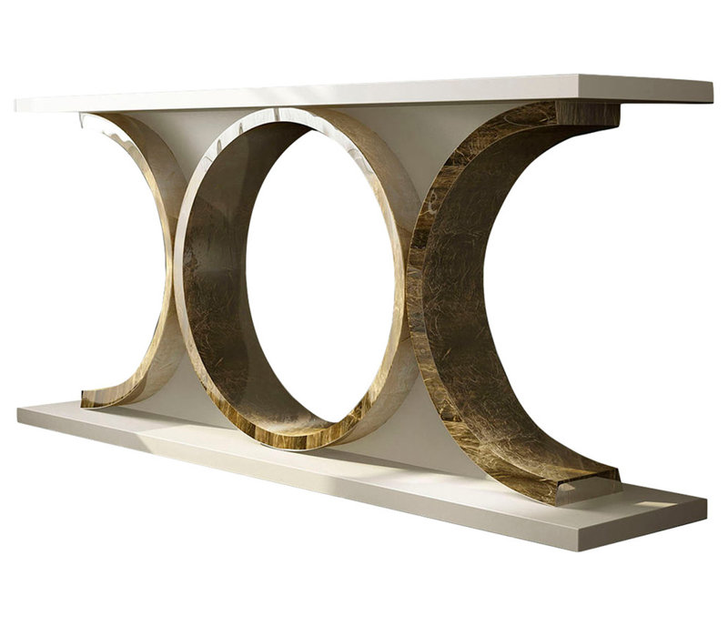 Saphire Solid Wood Console Table, 29.5" H x 70" W x 15.6" D, High Gloss
