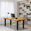 Bureau rectangulaire en bois massif épaissi-115166716