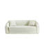 Canapé inclinable convertible de 87 pouces incurvé, canapé-lit 2 en 1 pliable, avec base coulissante et siège profond, comprend deux coussins, fauteuil inclinable en chenille, aucun assemblage requis-129240226