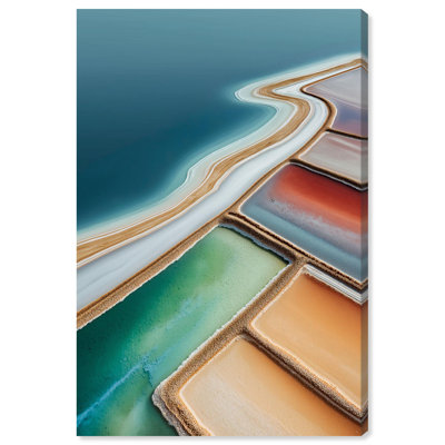 Reproduction d'art sur toile, "Chromatique des champs II" par Art Remedy