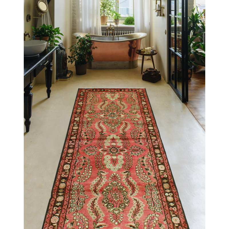 Khusbu Distressed Hristun Rust Runner