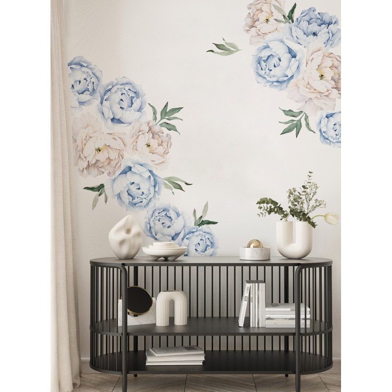 Peony Flower Wall Stickers Large Set