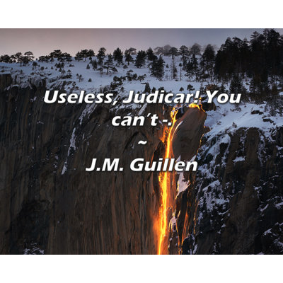 Artsy Quote "Useless, Judicar! You can’t -." By J.M. Guillen Gallery Wrapped Canvas