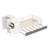 Twin Size Wood Platform Bed with Sample Bookshelf and Movable Wardrobe, Multifunctional Bed with Built-in Trundle Bed-205073774