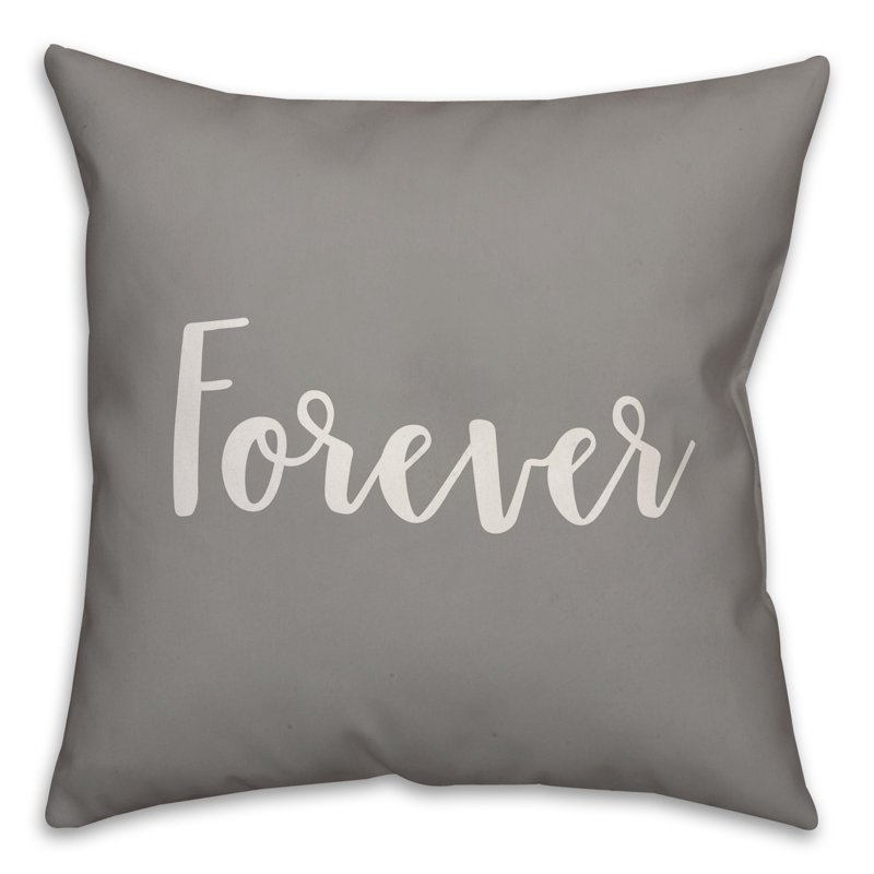  Coussin Forever, Gris, Coussin et housse de coussin