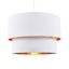 Cotton Drum Pendant Shade ( Screw On )-1060243424-1060243436